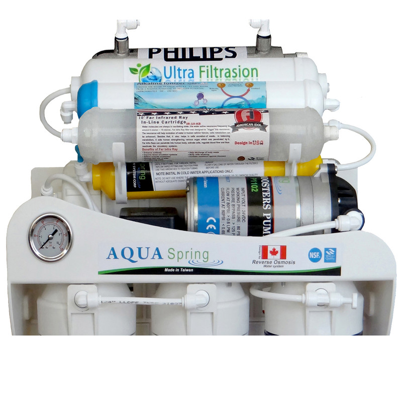 دستگاه تصفیه کننده آب آکوآ اسپرینگ مدل UF - SF5000 به همراه فیلتر تصفیه آب کد 01 مجموعه 3 عددی