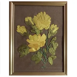 تابلو گلدوزی طرح گل 