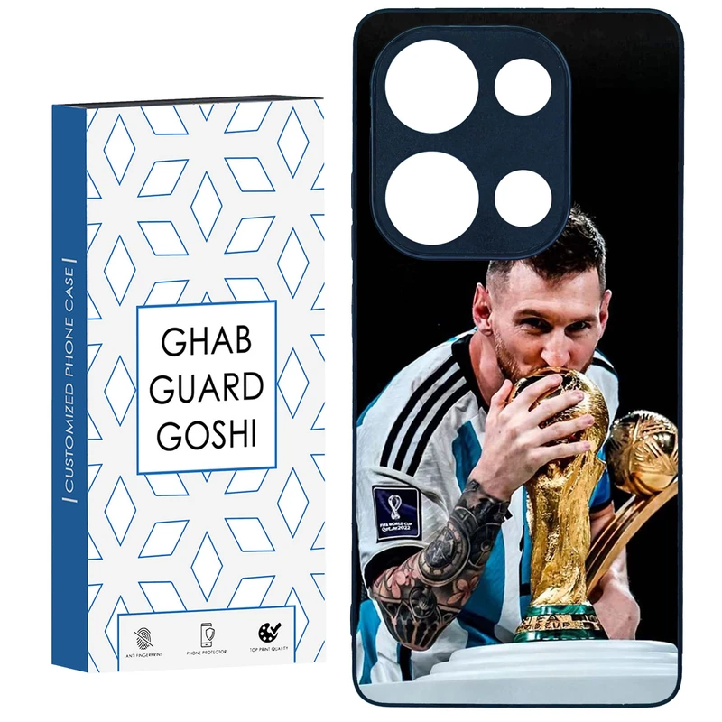 کاور قاب گارد گوشی طرح مسی کد TPU-085 مناسب برای گوشی موبایل شیائومی Redmi Note 13 Pro 4G / Poco M6 Pro 4G