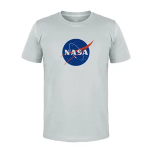 تی شرت آستین کوتاه مردانه مدل NASA کد L24 رنگ طوسی