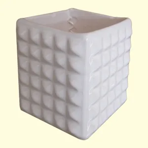 گلدان  سرامیکی مدل مکعب کریستاله  کد VCK-111 