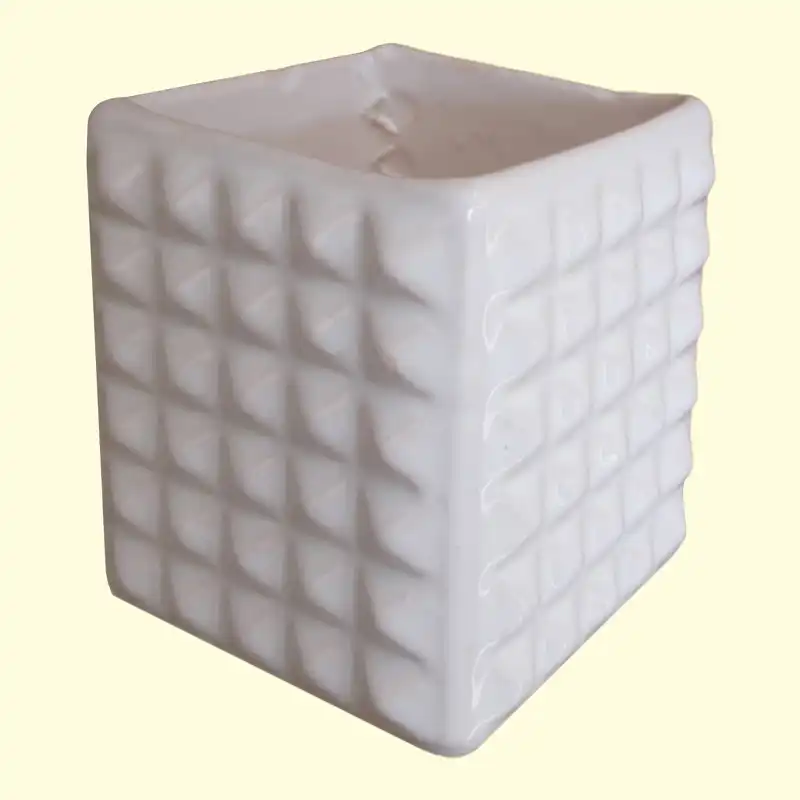 گلدان سرامیکی مدل مکعب کریستاله کد VCK-111