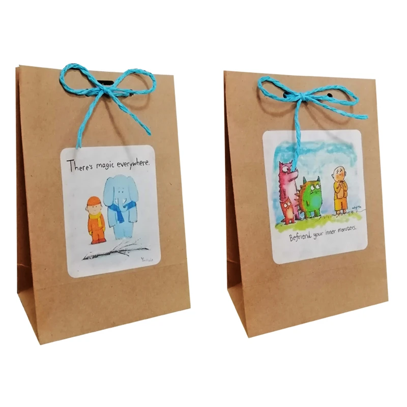 پاکت هدیه مدل جملات انگیزشی مجموعه 2 عددی