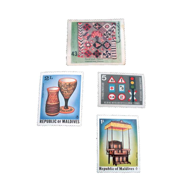 تمبر یادگاری مدل ملل کد  DS1714  مجموعه 4 عددی 