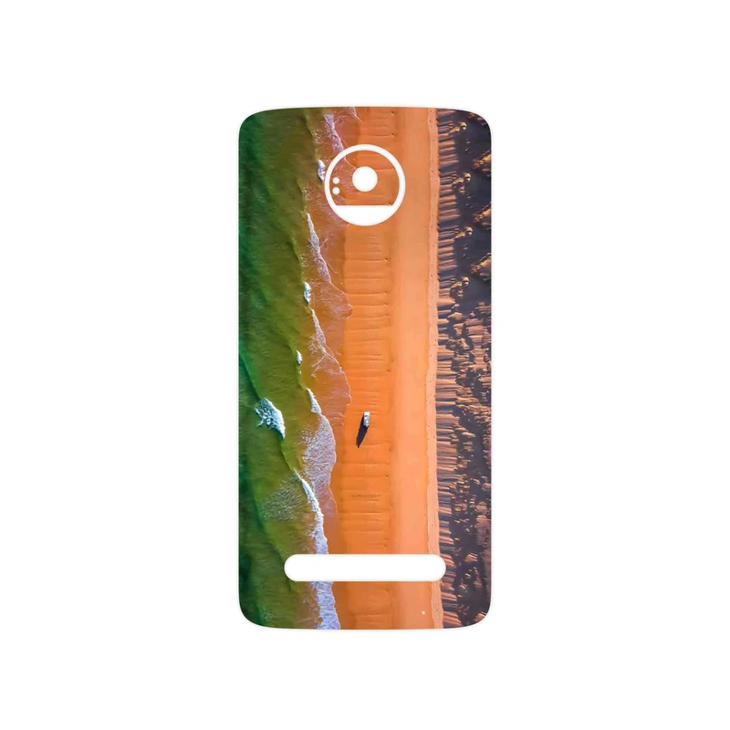 برچسب پوششی ماهوت مدل Beach and Green Sea مناسب برای گوشی موبایل موتورولا Moto Z2 Play