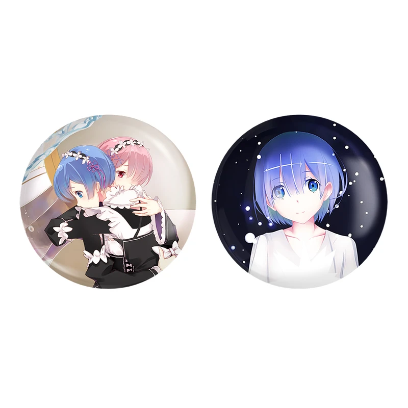 مگنت خندالو طرح رم و رام انیمه ری ReZero کد 1285612853 مجموعه 2 عددی