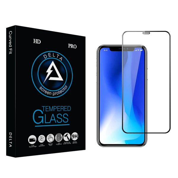 محافظ صفحه نمایش دلتا مدل HD مناسب برای گوشی موبایل اپل Iphone XS MAX