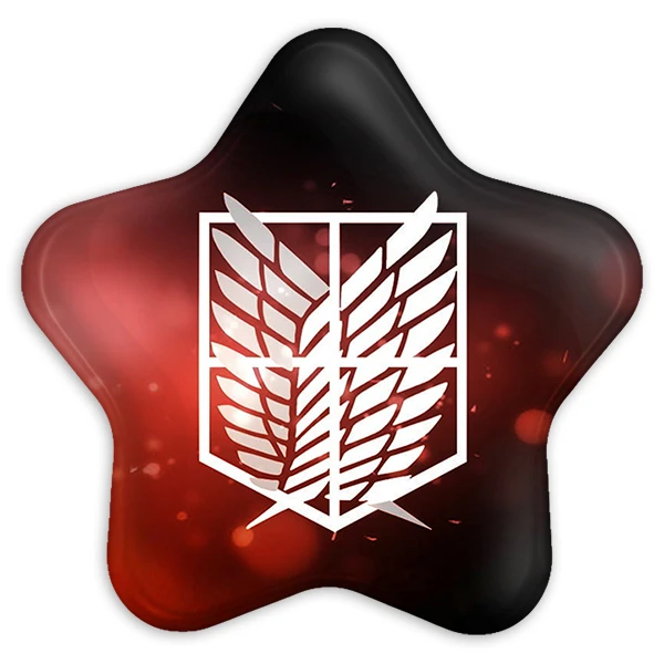 پیکسل خندالو طرح بال آزادی انیمه اتک آن تایتان مدل ستاره ای کد 10971