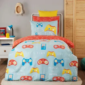 سرویس ملحفه کاراجا مدل  Gameboy یک نفره 3 تکه