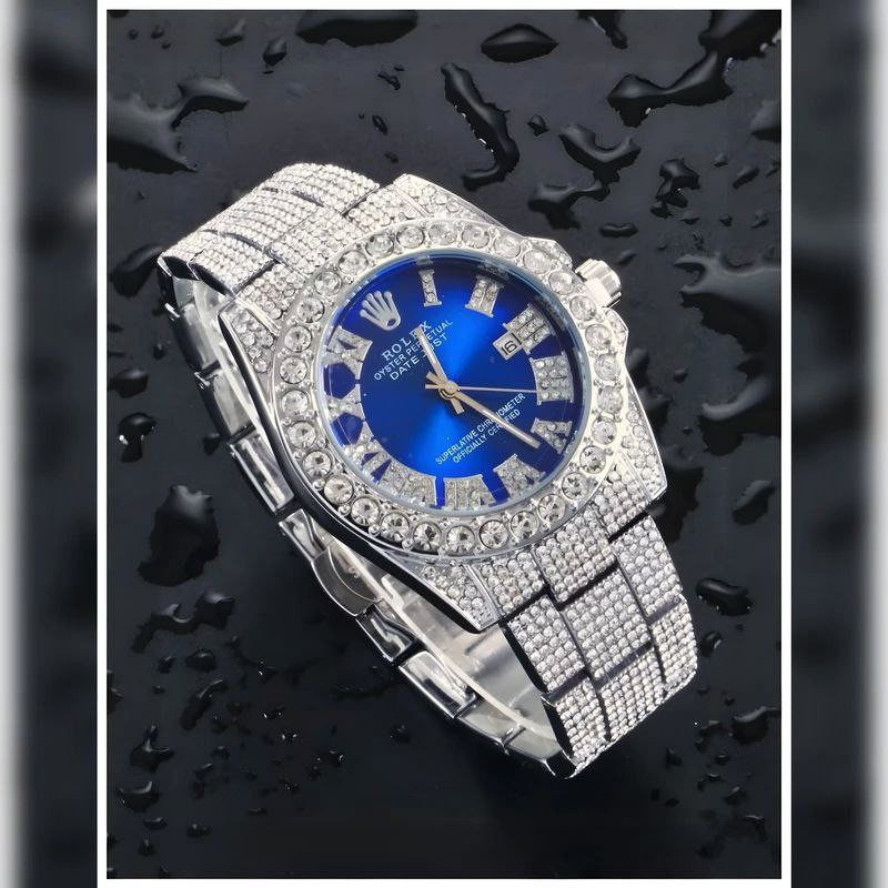 ساعت مچی عقربه‌ای مردانه  مدل دیت جاست نگینی