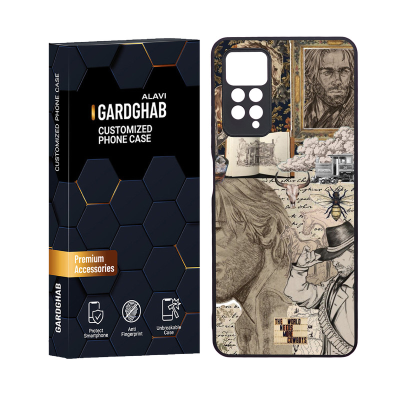 کاور گارد قاب علوی مدل دورژله ای هنری مناسب برای گوشی موبایل شیائومی Redmi Note 12 Pro 4G