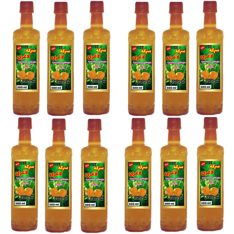 سرکه گارسینیا کامبوجیا آناناس سرکه سرا - 500 میلی لیتر بسته 12 عددی