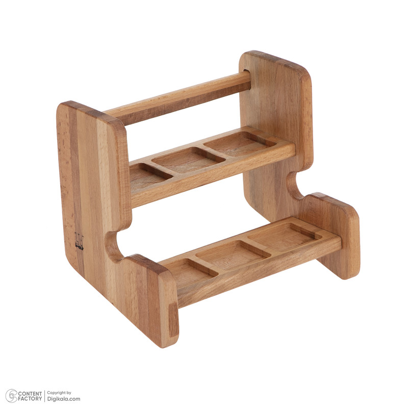 ست جا ادویه 6 پارچه ال وی طرح کلاسیک کد 6353460687 به همراه استند