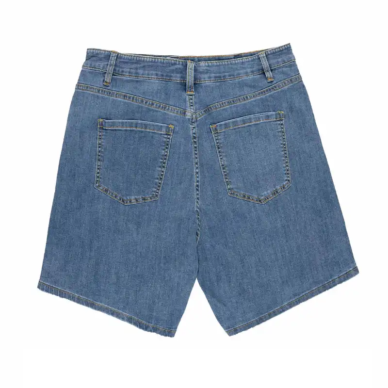 شلوارک زنانه جین وست مدل جین کد 202614 رنگ آبی