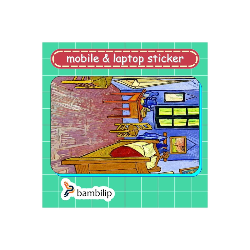 استیکر بامبیلیپ مدل کارت عابر طرح تابلو اتاق ونسان ونگوگ کد 7965301
