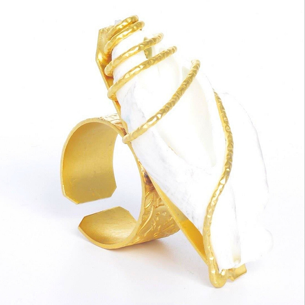 انگشتر زنانه مدل صدف کد MR234