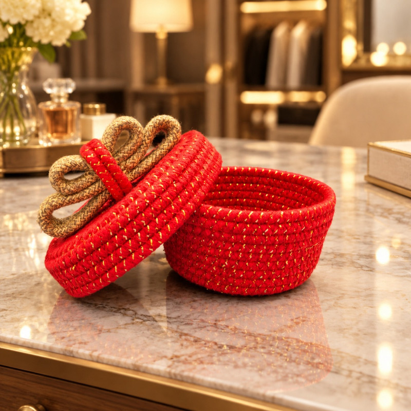 سبد قیطان بافی مدل Yalda2