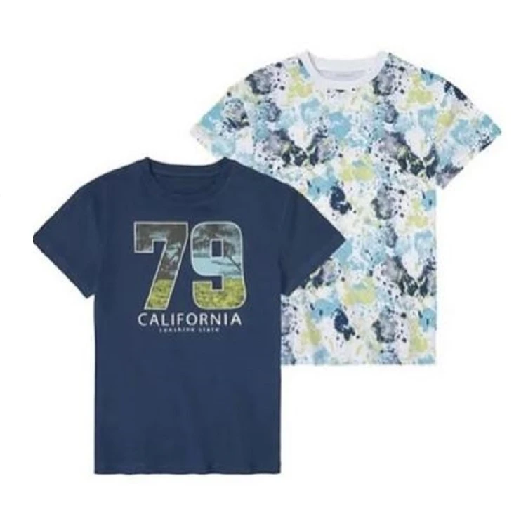 تی شرت آستین کوتاه بچگانه پیپرتس مدل کالیفرنیا بسته 2 عددی