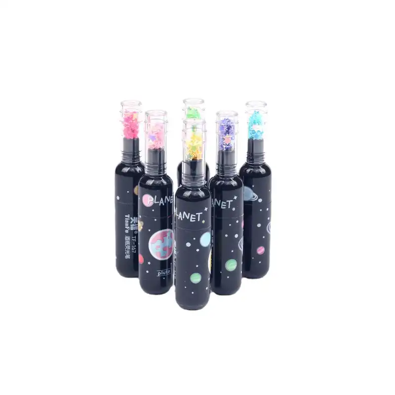 ماژیک علامت گذار طرح کهکشانی مجموعه 12 عددی