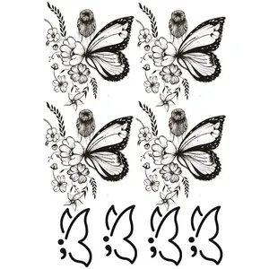 تتو موقت مدل پروانه کد 043