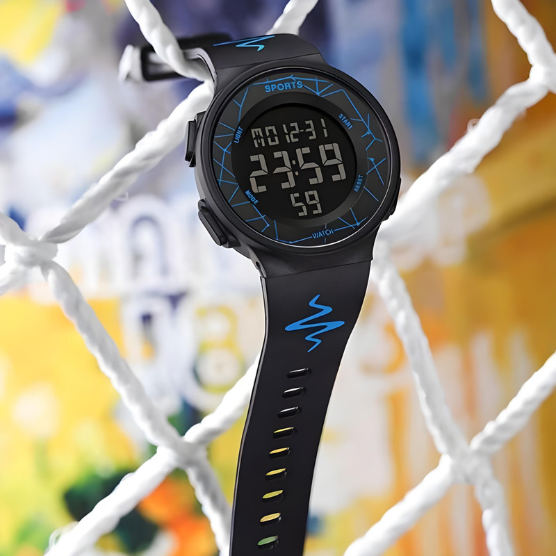 ساعت مچی دیجیتال مدل اسپرت کرنومتر دار بند سیلیکون کد 1 ساعت مچی دیجیتال مدل اسپرت کرنومتر دار بند سیلیکون کد 1