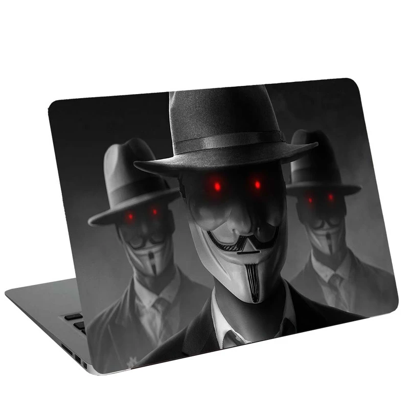 استیکر لپ تاپ طرح anonymus boys کد G-1225 مناسب برای لپ تاپ 15.6 اینچ