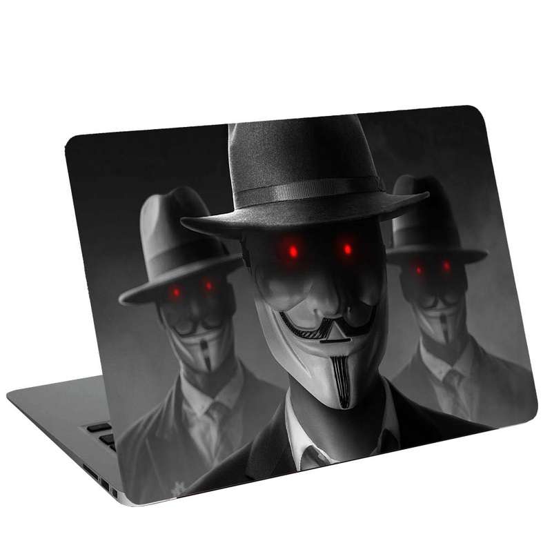 استیکر لپ تاپ طرح anonymus boys کد G-1225 مناسب برای لپ تاپ 15.6 اینچ