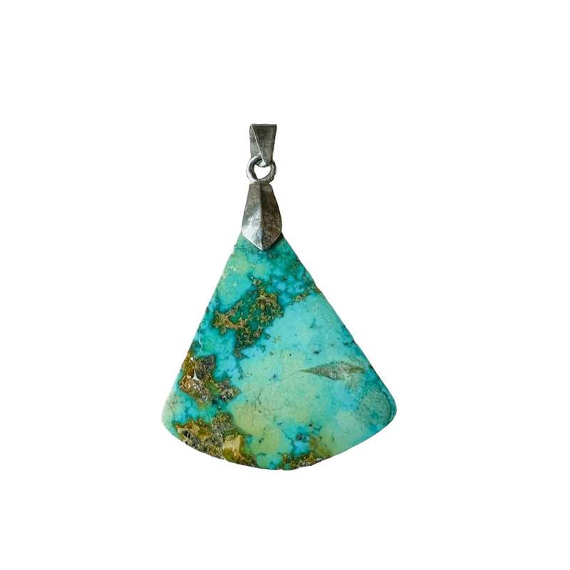 آویز گردنبند نقره زنانه مدل فیروزه نیشابور