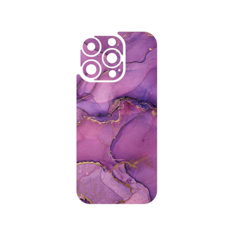 برچسب پوششی ماهوت مدل Purple Marble مناسب برای گوشی موبایل اپل iPhone 16 Pro