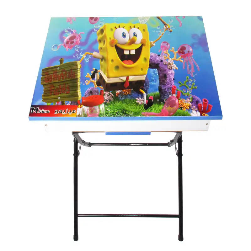 ست میز تحریر و صندلی میزیمو مدل باب اسفنجی کد 32