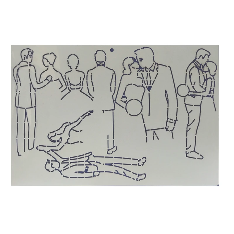 شابلون گلدوزی طرح عروس داماد کد AARODAM