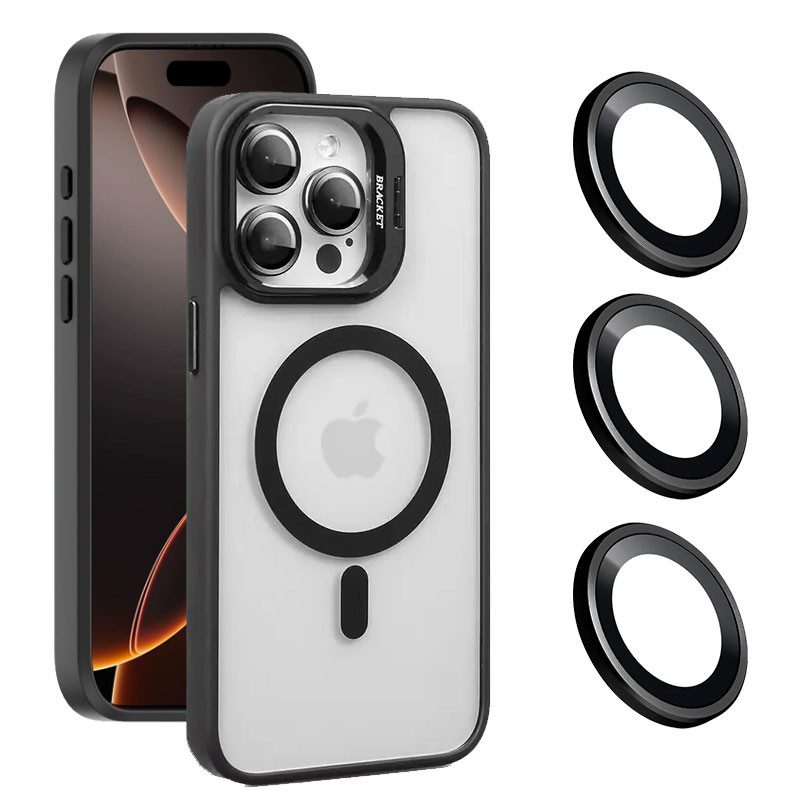 کاور مسیر مدل Bracket Stand Magsafe مناسب برای گوشی موبایل اپل Iphone 16 Pro به همراه محافظ لنز