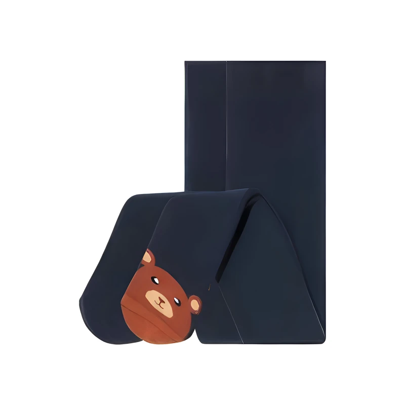 جوراب شلواری نوزادی لوپیلو مدل خرس کوچولو 2025 مجموعه دو عددی