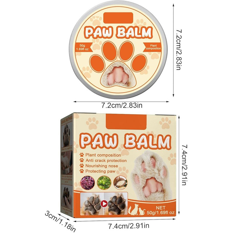 بالم مرطوب کننده و ضد ترک پنجه و بینی حیوانات Paw Balm مدل YEGBONG