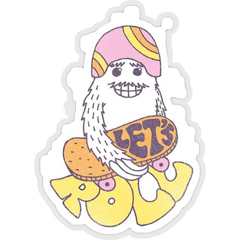 استیکر لپ تاپ طرح let roll کد ST1117