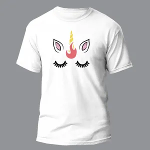 تی شرت آستین کوتاه دخترانه مدل Unicorn کد 044