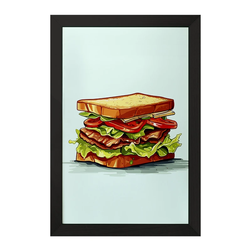 تابلو خندالو مدل فست فود (Fast Food) کد 36571