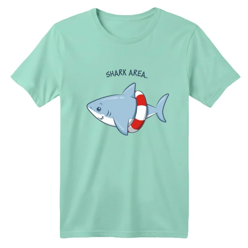 تی شرت آستین کوتاه بچگانه مدل کوسه کد ۷