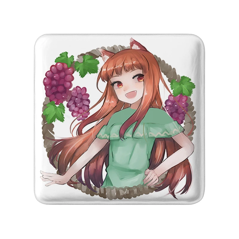 پیکسل خندالو طرح هولو انیمه ادویه و گرگ مدل مربعی کد 36088