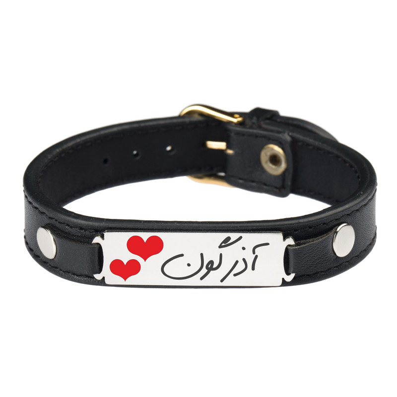 دستبند زنانه گيلواره زراوشان مدل چرم آذرگون کد CLK15