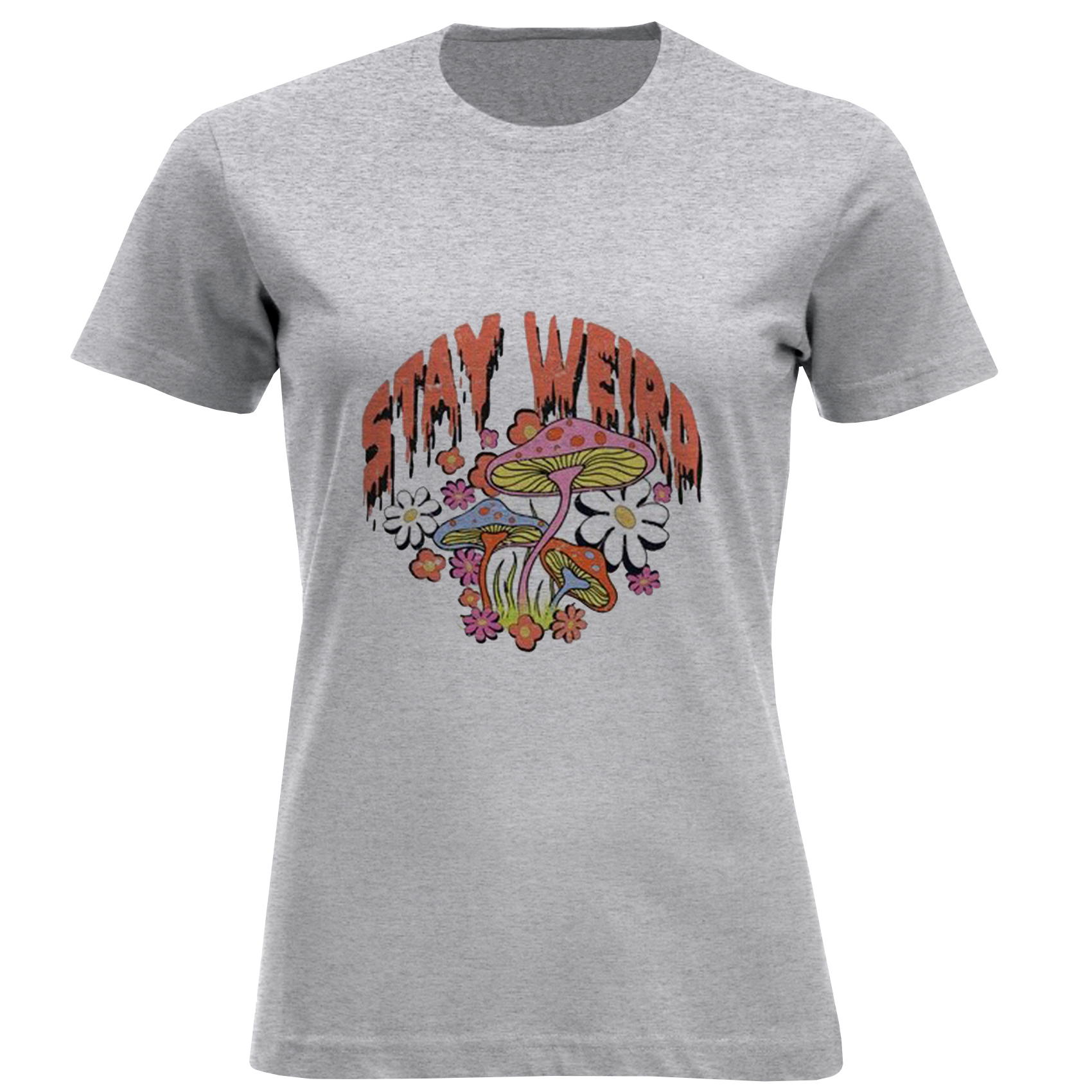 تی شرت آستین کوتاه زنانه مدل قارچ D936 STAY