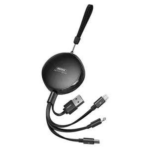 کابل تبدیل USB به USB-C / لایتنینگ /microUSB ریمکس مدل RC-182a طول 1 متر