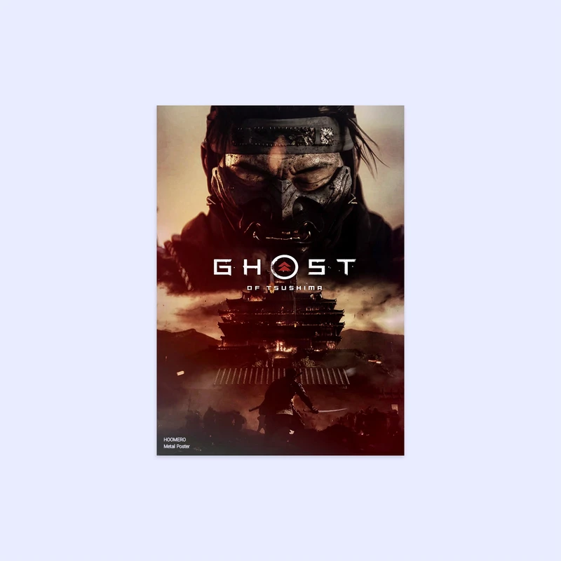 پوستر هومرو مدل فلزی طرح Ghost of tsushima کد PS865