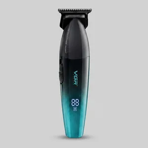 ماشین اصلاح موی سر و صورت شارژی وی جی ار مدل VGR V-906 با تیغه سرامیکی، صفر زن، موتور 9000 دور در دقیقه، باتری 2000 میلی‌آمپر، شارژ USB-C و 3 شانه در سایزهای 1، 2 و 3 میلی‌متر