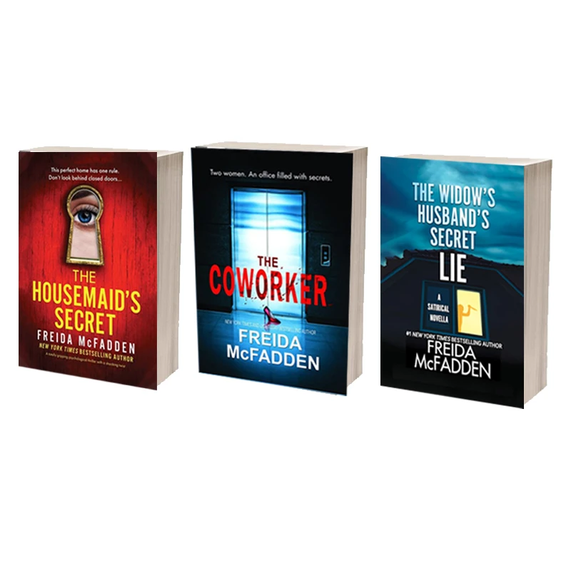 کتاب The Coworker و The Housemaid's Secret و The Widow's Husband's Secret Lie اثر Freida McFadden انتشارات آینده کتاب 3 جلدی
