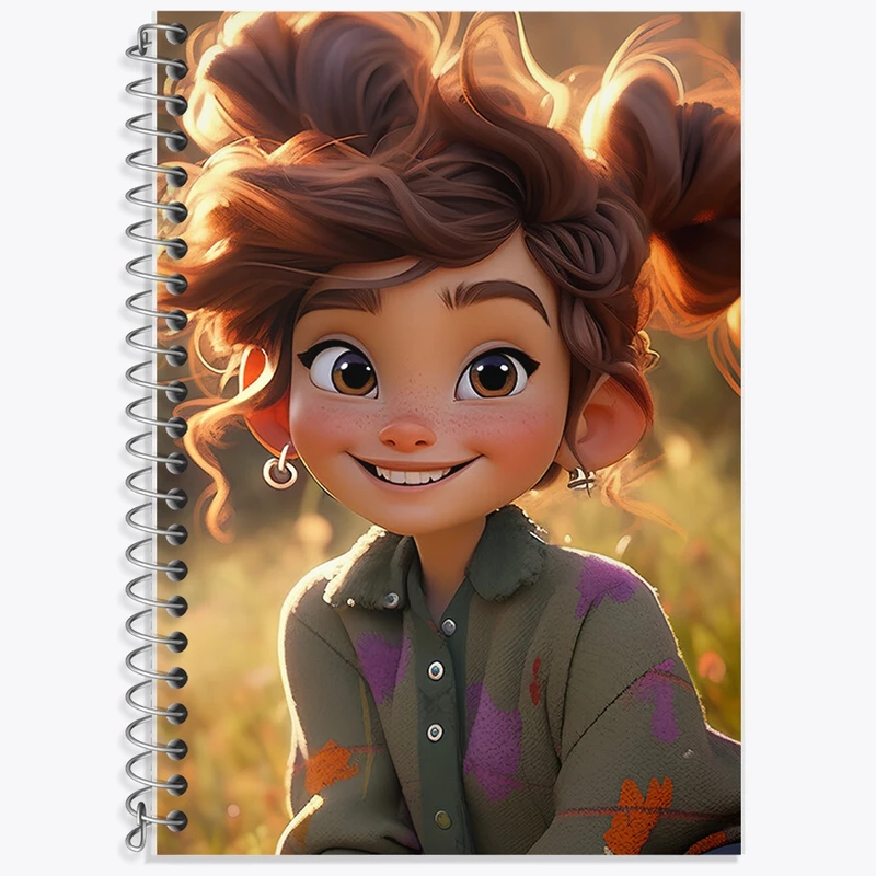 دفتر لغت 50 برگ خندالو طرح دخترانه کد F678