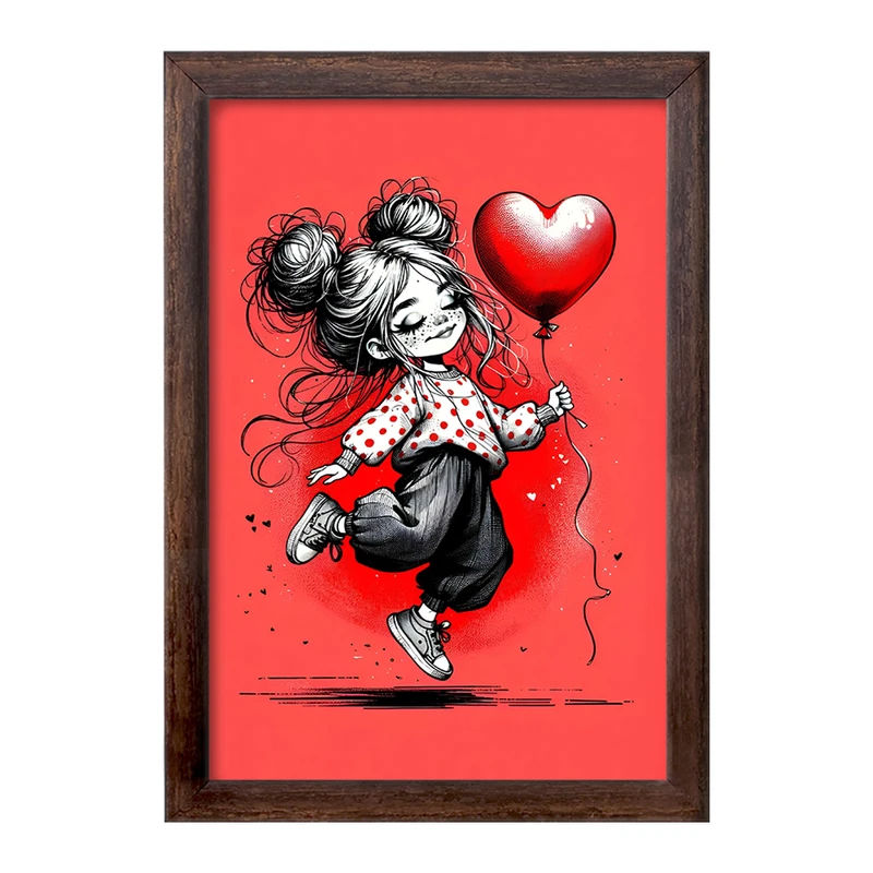 تابلو خندالو طرح دخترانه کیوت کد F5529