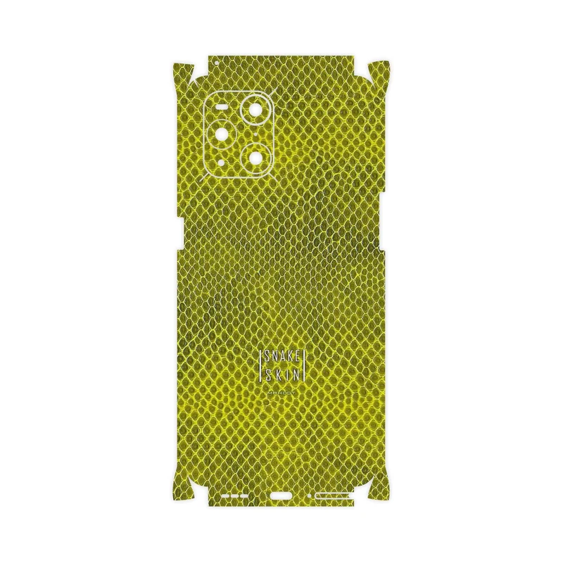 برچسب پوششی ماهوت مدل Yellow Snake Skin-FullSkin مناسب برای گوشی موبایل اپو Find X3 Pro