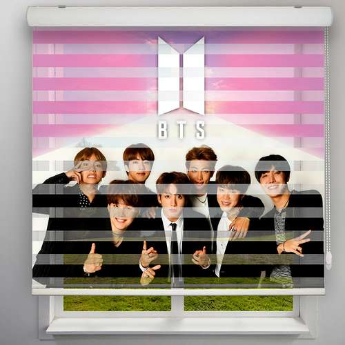 پرده زبرا مدل BTS سایز 150x150 سانتی متر