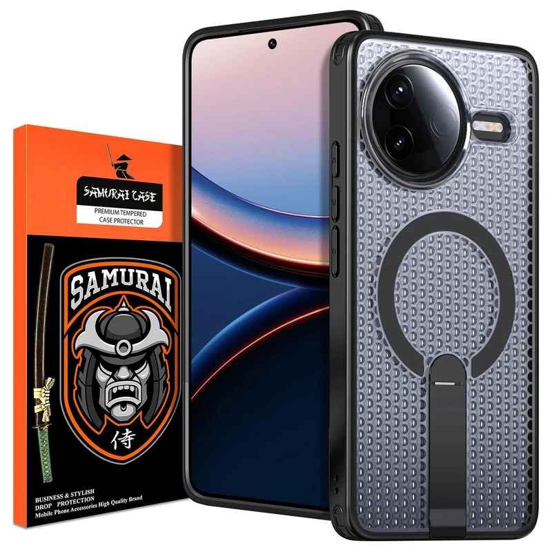 کاور سامورایی مدل Cool Stand مناسب برای گوشی موبایل شیائومی Poco F7 Pro / شیائومی Poco F7 Ultra